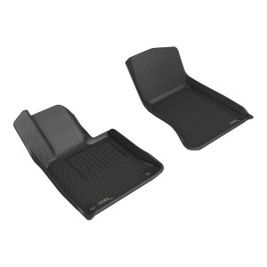 Mercedes-Benz GLC Coupe Floor Mats (2) - Front - 3D MAXpider - KAGU - Black - `23-`24 Mercedes-Benz GLC Coupe Floor Mats (2) - Front - 3D MAXpider - KAGU - Black - `23-`24